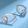 Korean s925 silver ear studs 2020 New style, trendy and simple heart-shaped earrings, versatile silver ear ring accessories for women's elegance undefined